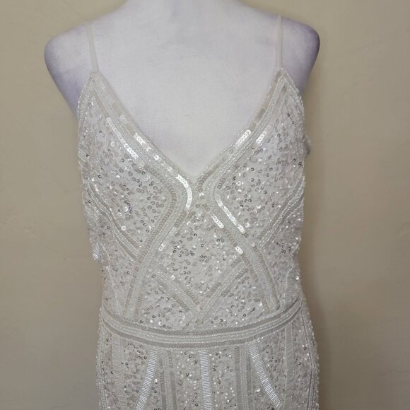 Lulus Just the Beginning (Bridal) White Mermaid Maxi, #1679496, Sz M, $193 - Picture 6 of 10